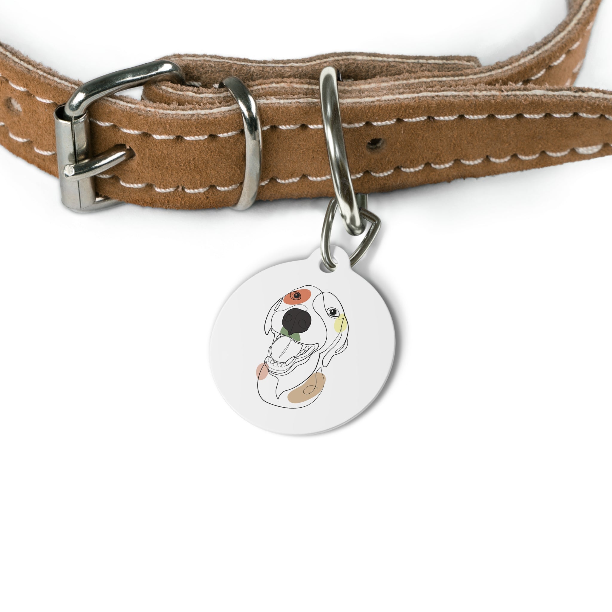 Personalized Pet Tag - Custom Name Dog Tag with Playful Design